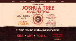Desktop Screenshot of joshuatreemusicfestival.com