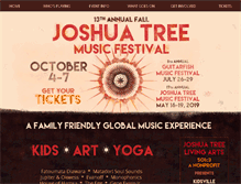Tablet Screenshot of joshuatreemusicfestival.com